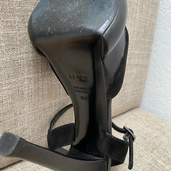 FENDI Stiletto Heels with platform black pumps